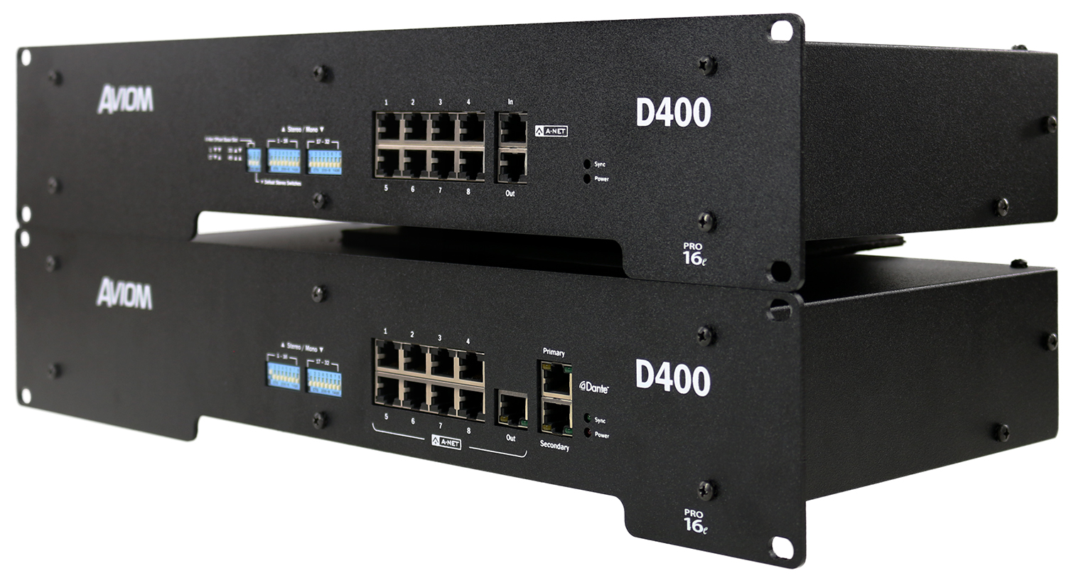 Press Room Press Release Aviom Introduces the D400 and D400Dante