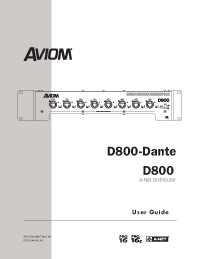 D800 and D800-Dante User Guide