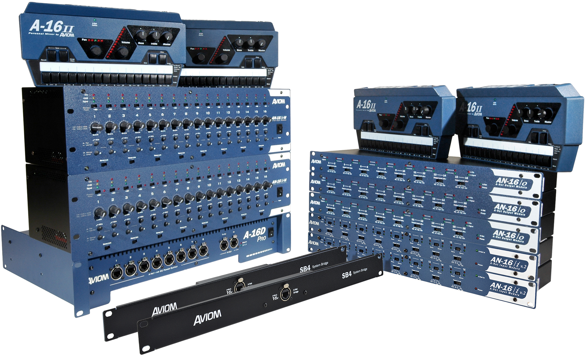 Aviom Products Digital Snakes DS32Mix 32x16 Digital Snake with