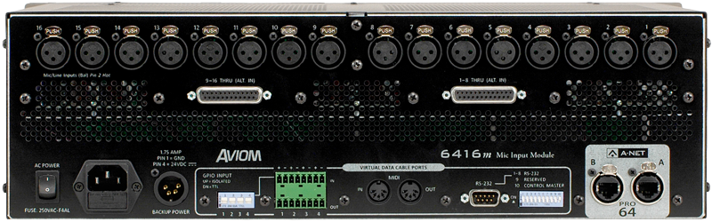 6416m Mic Input Module