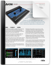 A640 Personal Mixer Data Sheet